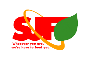 The logo of Space Junk Food